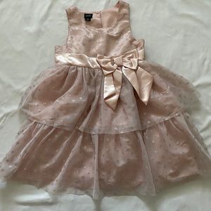 Pink Dress with Glitter Polkadots